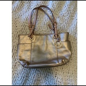 Michael Kors Small Gold Jet Set Tote